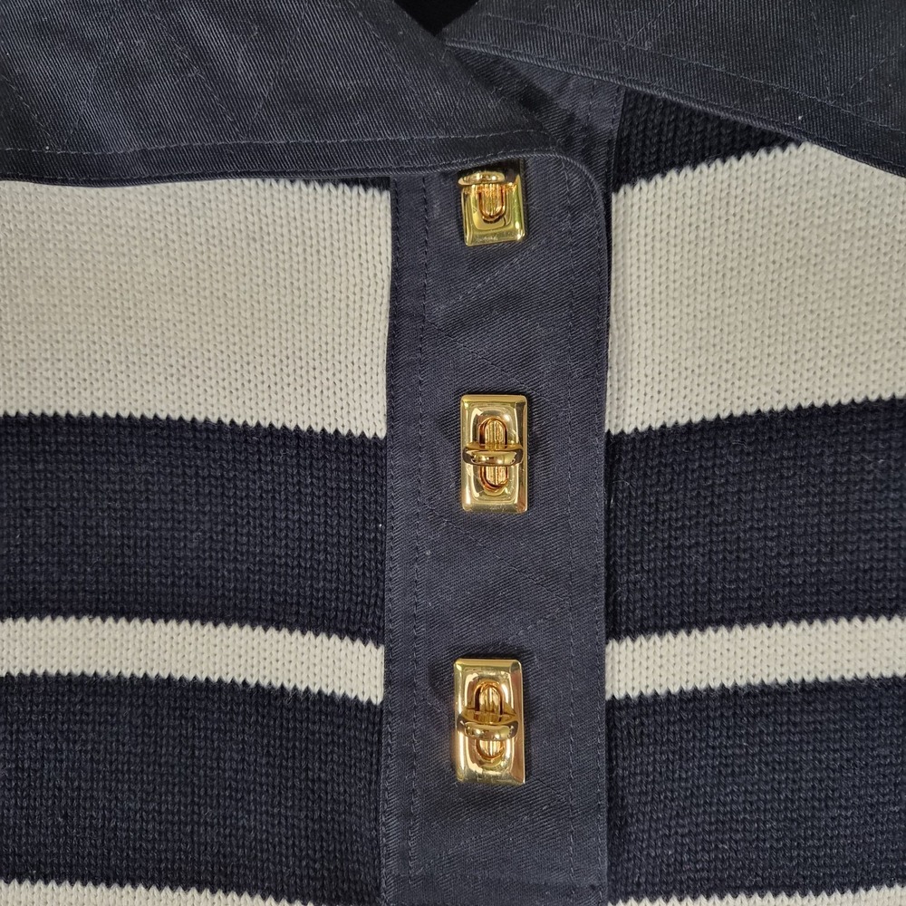 Lauren Ralph Lauren LRL Active Women's L Full Zip Sweater Navy Toggle Buckle... - Picture 4 of 8